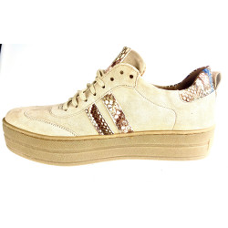 Sneakers beż /wąż 13