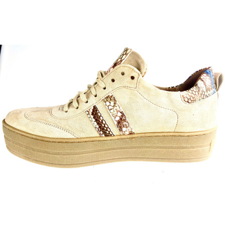 Sneakers beż /wąż 13