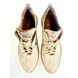 Sneakers beż /wąż 13