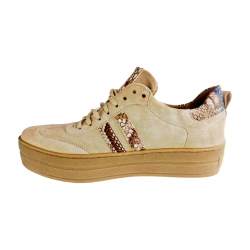 Sneakers beż /wąż 13