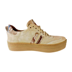 Sneakers beż /wąż 13